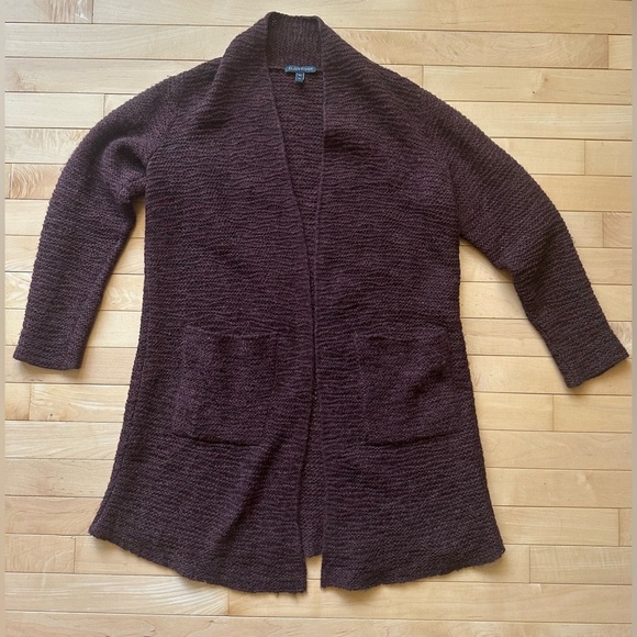 Eileen Fisher 100% baby alpaca open front cardigan - Picture 2 of 10